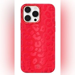 Red Hot leopard print iPhone 14 Pro Max case